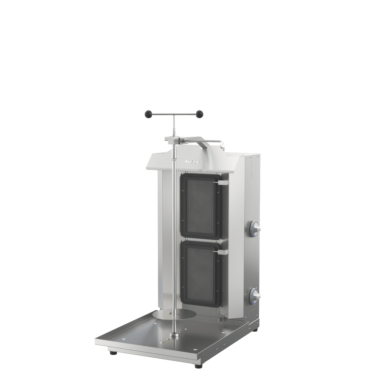 Гриль для шаурмы Atesy Шаурма-2-Газ-05-Оц (с ручным приводом)