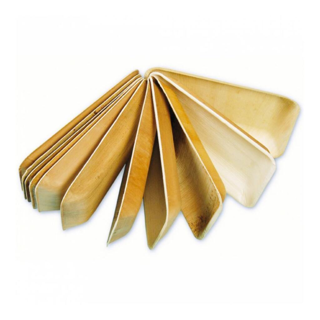 Тарелка прямоугольная из пальмовых листьев 24х24х2 см, 25 шт Garcia De Pou | 189.36