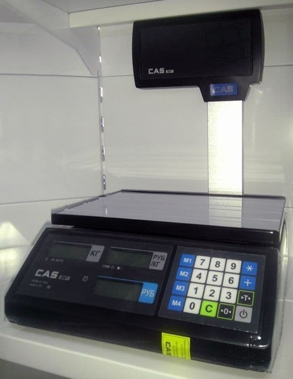 Весы торговые CAS ER JR-15CBU черные
