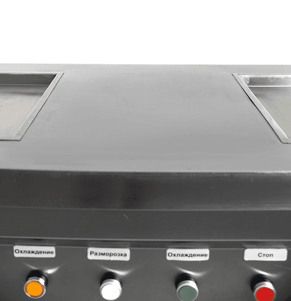 Фризер для жареного мороженого Foodatlas KCB-2F (стол для топпингов, 2 компрессора)