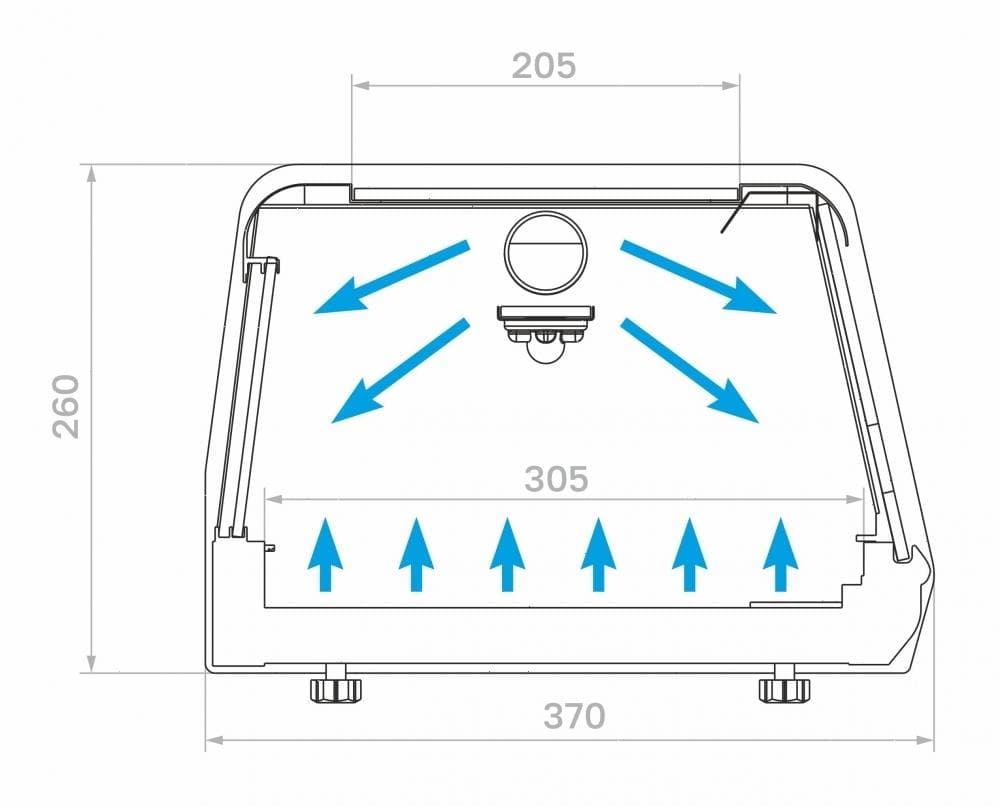 Витрина суши-кейс Carboma AC38 SM 1,5-1 Sushi