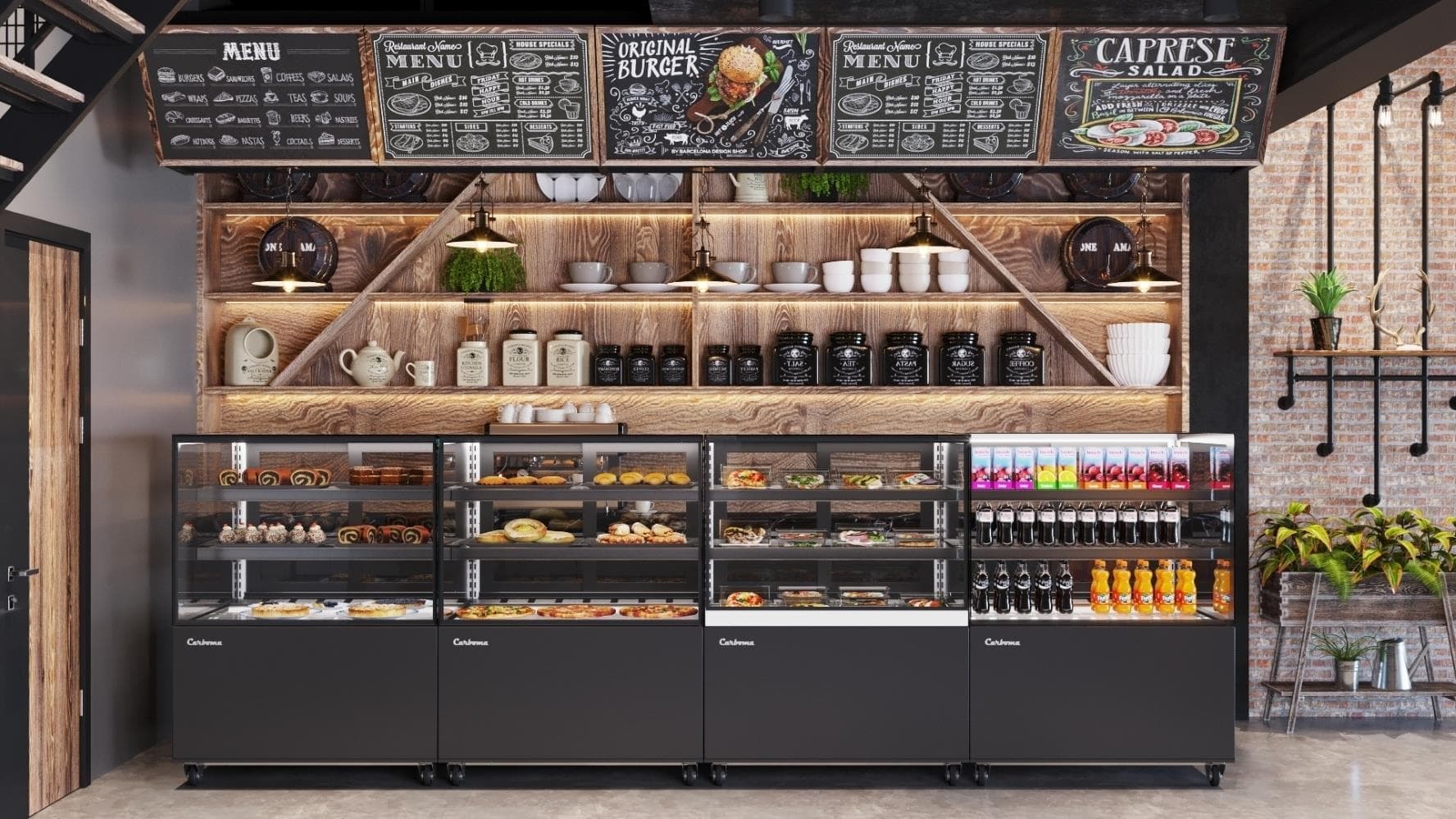 Витрина кондитерская Carboma KC84-150 VV 0,9-1 9005