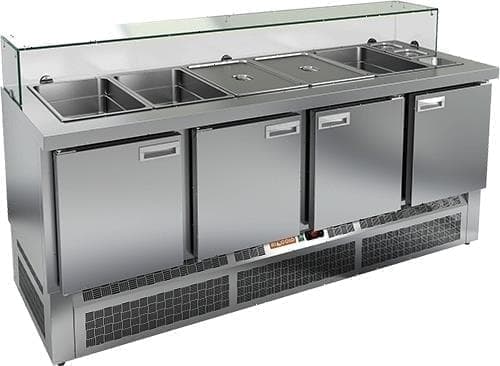 Стол холодильный (саладетта) Hicold SLE3‑1111GN с низким стеклом