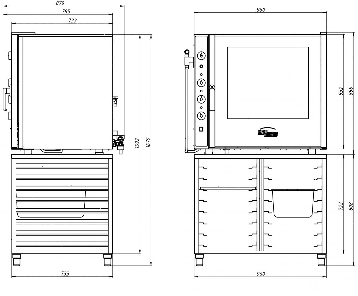 Пароконвектомат Grill Master ПКЭБ/6 22105