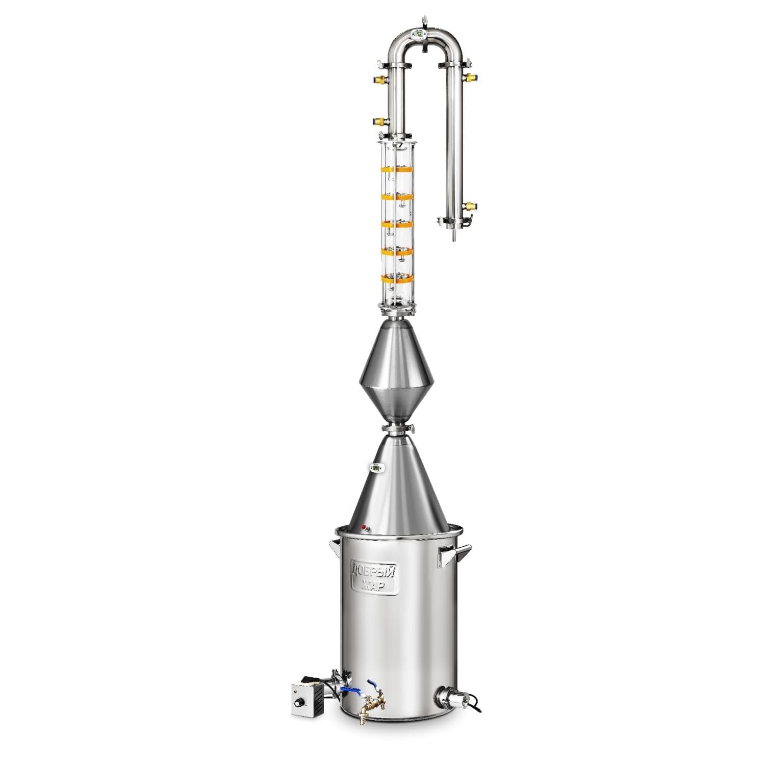 Самогонный аппарат Добрый Жар Абсолют ВИП, 50 литра ТЭН нержавеющая сталь