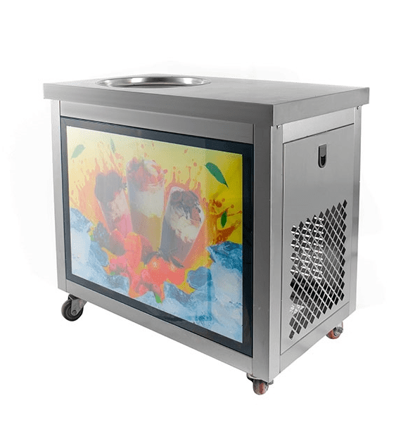 Фризер для жареного мороженого Foodatlas KCB-1Y (световой короб, стол для топпингов)