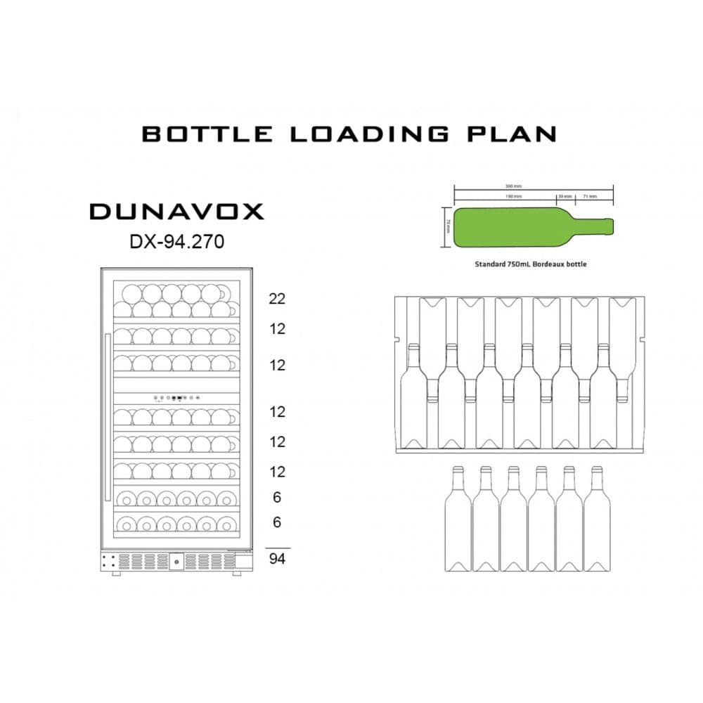 Шкаф винный Dunavox DX-94.270SDSK