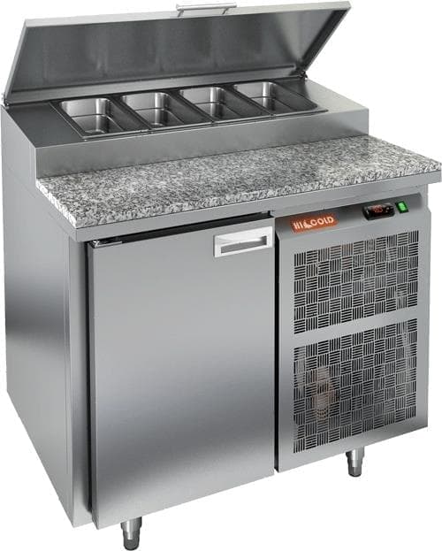 Стол холодильный (для пиццы) Hicold PZ1‑1/GN камень