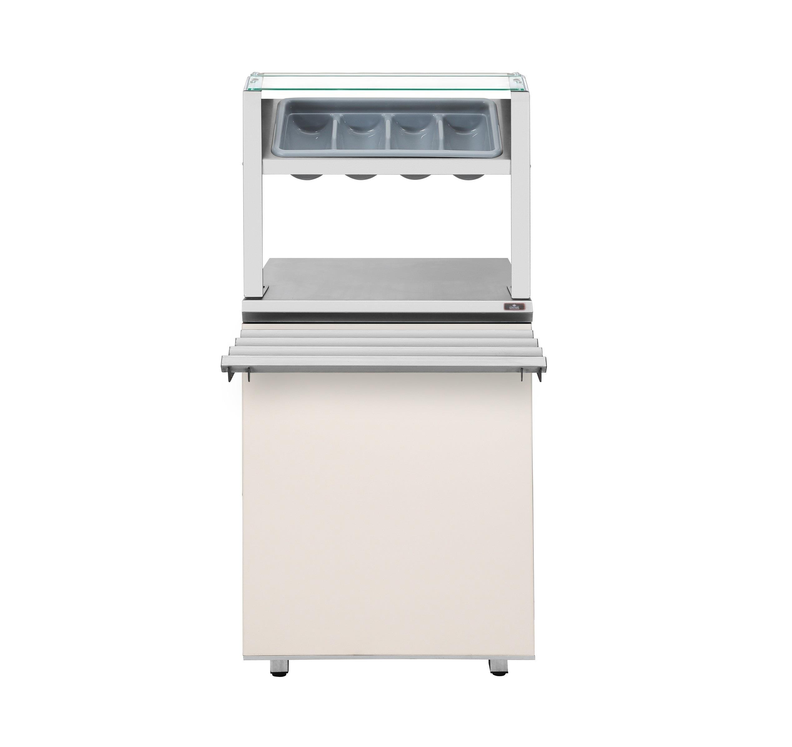 Прилавок для приборов и подносов Luxstahl ПП-600