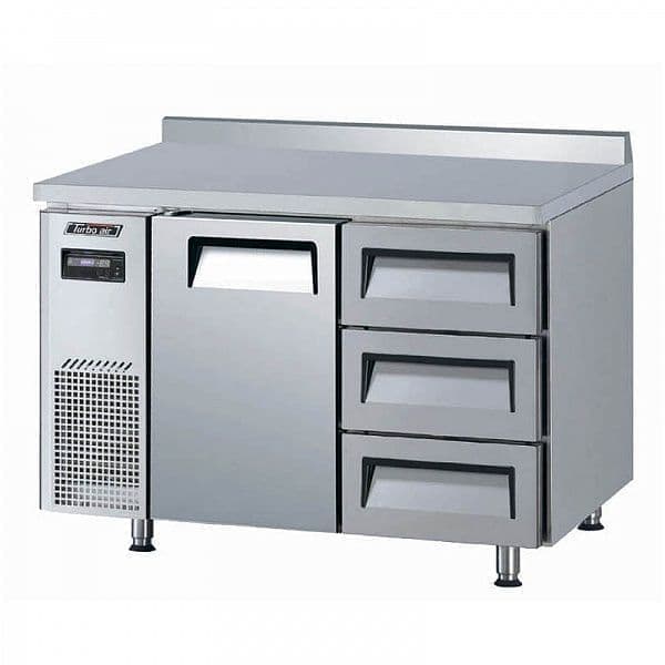 Стол холодильный Turbo Air KWR12-3D-3-700 с ящиками и бортом