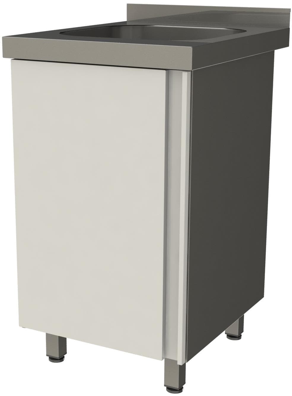 Ванна моечная односекционная цельнотянутая с бортом закрытая Restoinox ВМЦЗ-1/6/7-Б