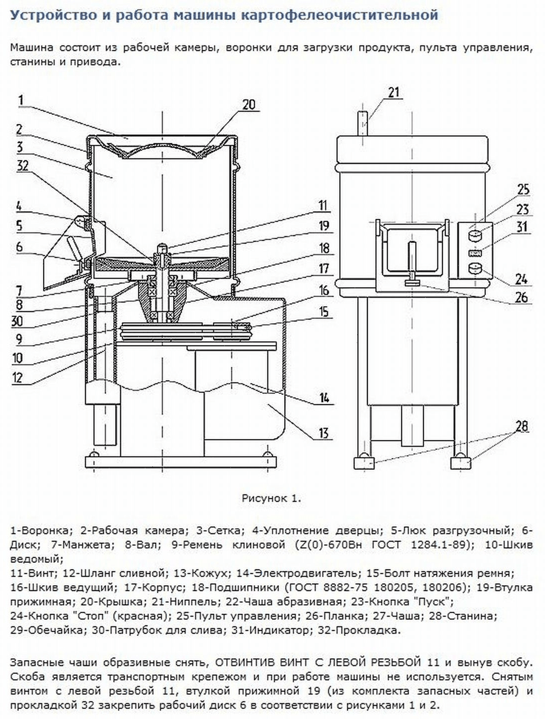 Картофелечистка Белторгмаш МОК-400