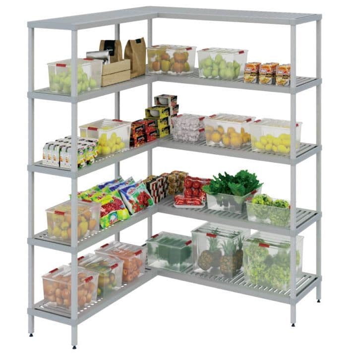 Стеллаж модульный Polair Load.Me Poly 21AL.3PP40.11С, доп. угловой