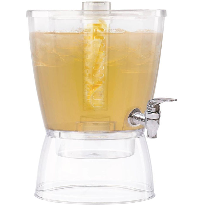 Диспенсер для сока 5,5л d25,5см h35,5см акрил, штабелир, емкость для льда, кран Table Craft BAD1500