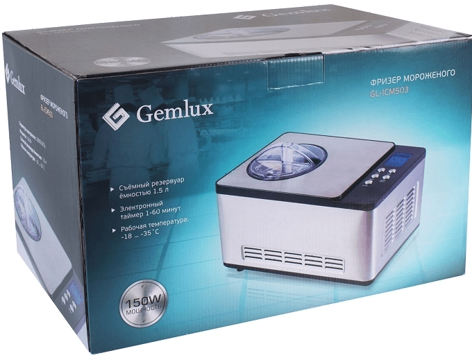 Фризер для мороженого Gemlux GL-ICM503