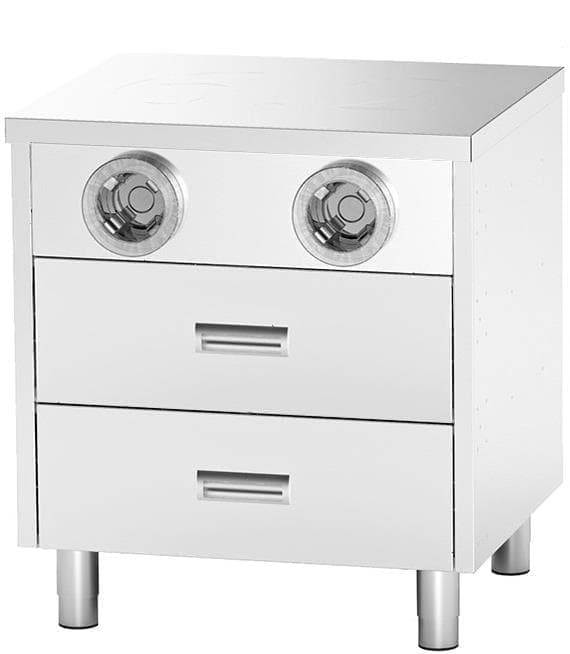 Стол-тумба с диспенсерами для стаканов Restoinox СПЗЯ2Д-6/6-Б