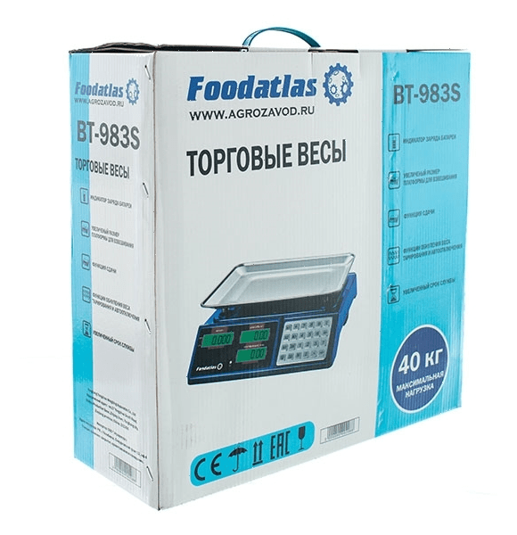 Весы торговые Foodatlas ВТ-983S