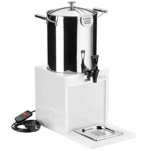 Диспенсер для холодных напитков 8л колба нерж., эл.подогрев, белая дер. подст. Pintinox | 511B9527