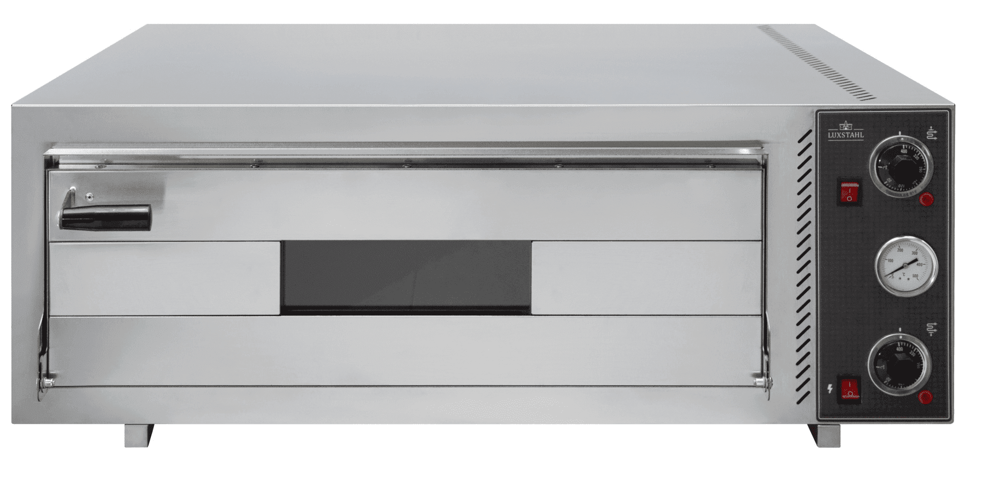Печь для пиццы Luxstahl ПЭП-4 со стеклом