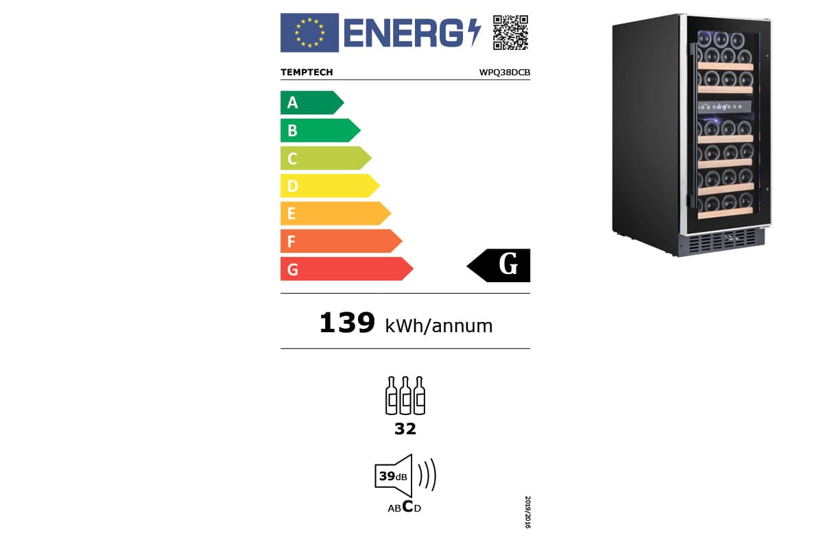 Шкаф винный Temptech WPQ38DCB