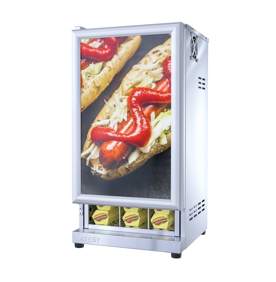 Шкаф тепловой для пирожков и хот-догов Atesy Фиолент ШТХ-24-350.350-01