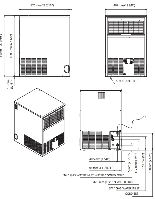 Льдогенератор Scotsman (Frimont) B 4015 WS