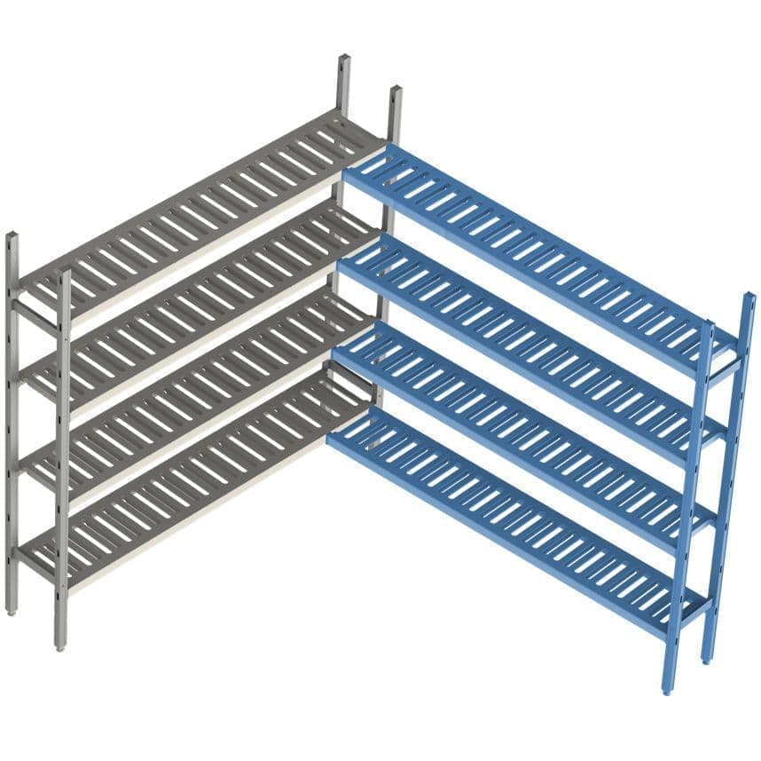 Стеллаж модульный Polair Load.Me Poly 21AL.4PP40.18C, доп. угловой