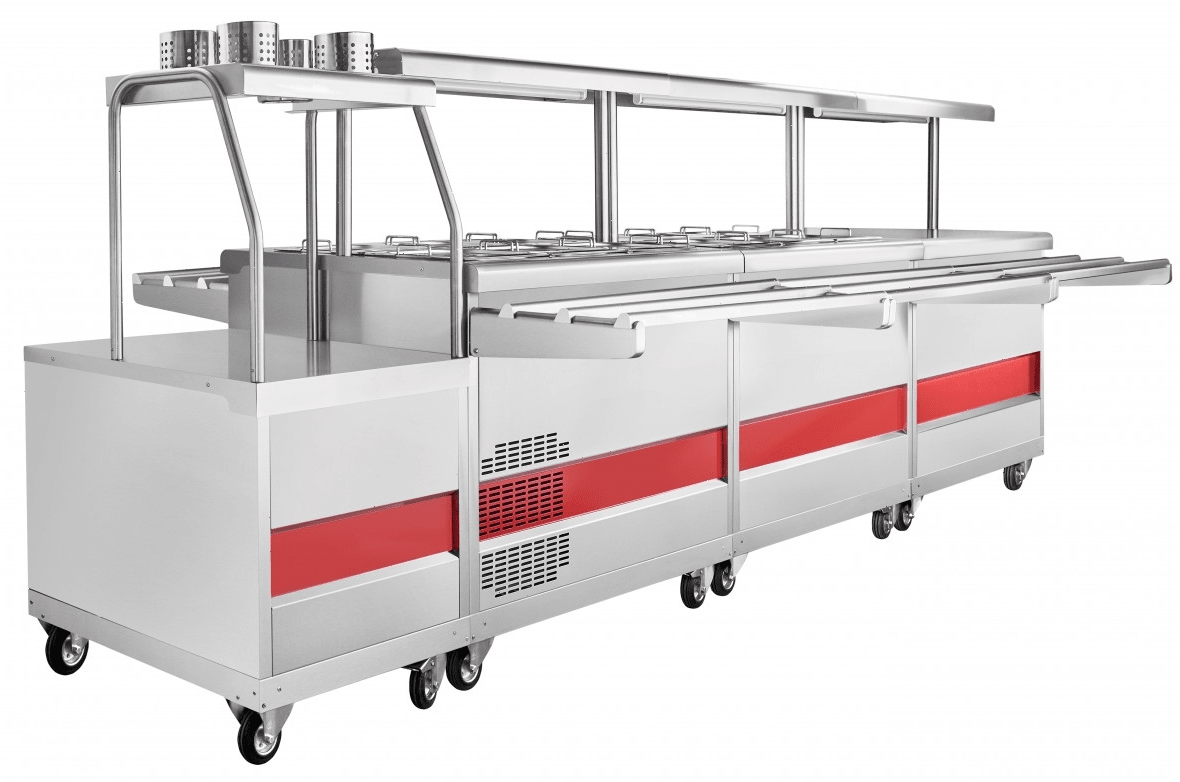 Прилавок для холодных закусок Abat ПВВ(Н)-70ПМ-01-НШ передвижной (21000000454)