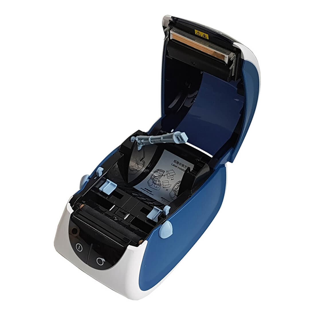 Термопринтер липких этикеток Mertech LP58 EVA RS232-USB Белые & blue