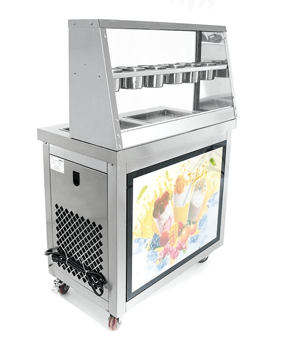 Фризер для жареного мороженого Foodatlas KCB-2F (контейнеры , световой короб, 2 компрессора)