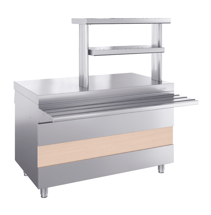 Прилавок горячих напитков Atesy Ривьера ПГН-1120-02-О без полок