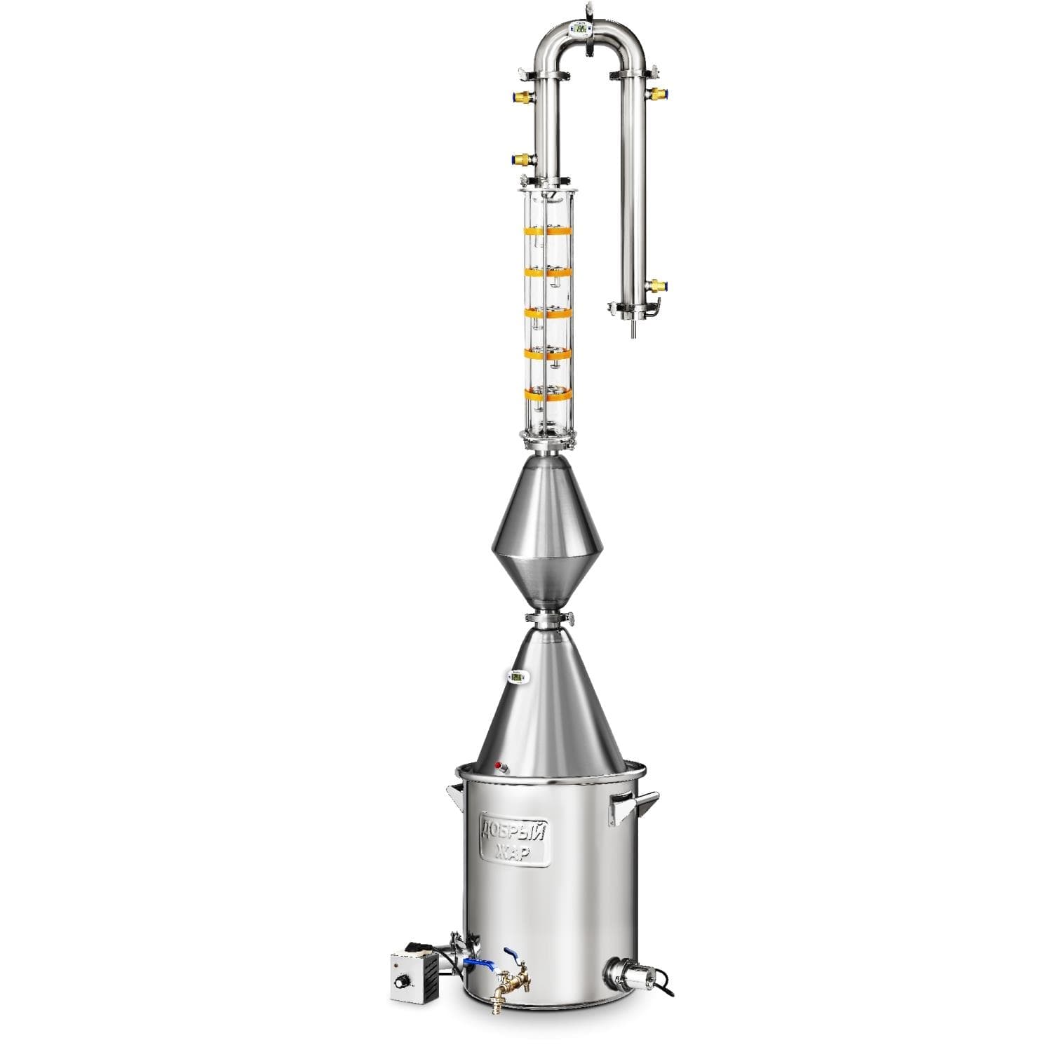 Самогонный аппарат Добрый Жар Абсолют ВИП, 40 литров ТЭН нержавеющая сталь