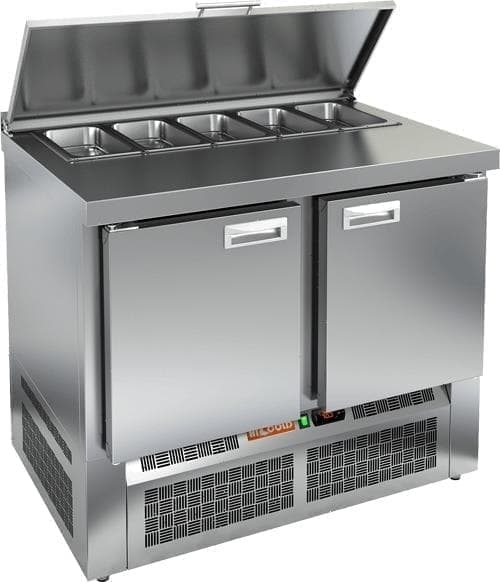 Стол холодильный (саладетта) Hicold SLE1‑11SN с крышкой