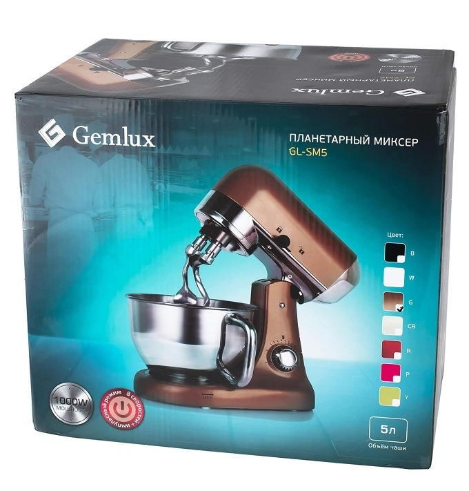 Миксер планетарный Gemlux GL-SM5CR