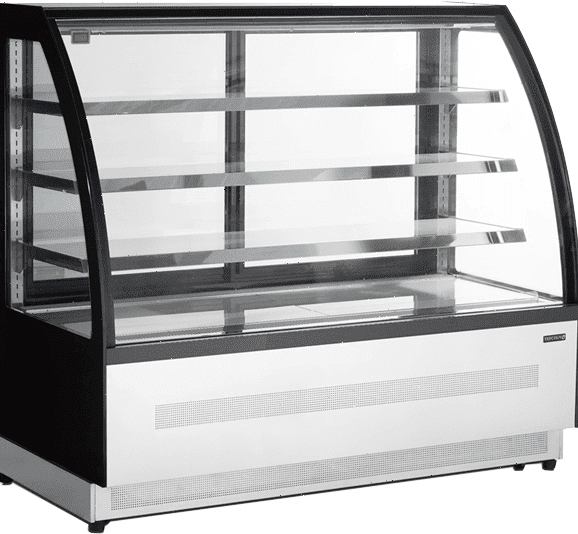 Витрина кондитерская Tefcold LPD1500C/Black черная/нерж