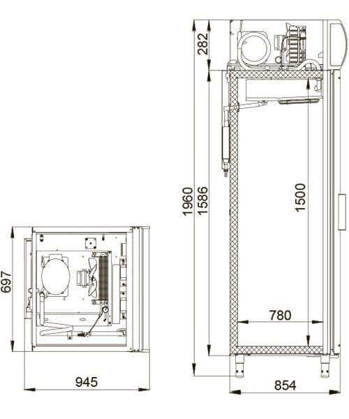 Шкаф фармацевтический Polair ШХФ‑0,7 ДС