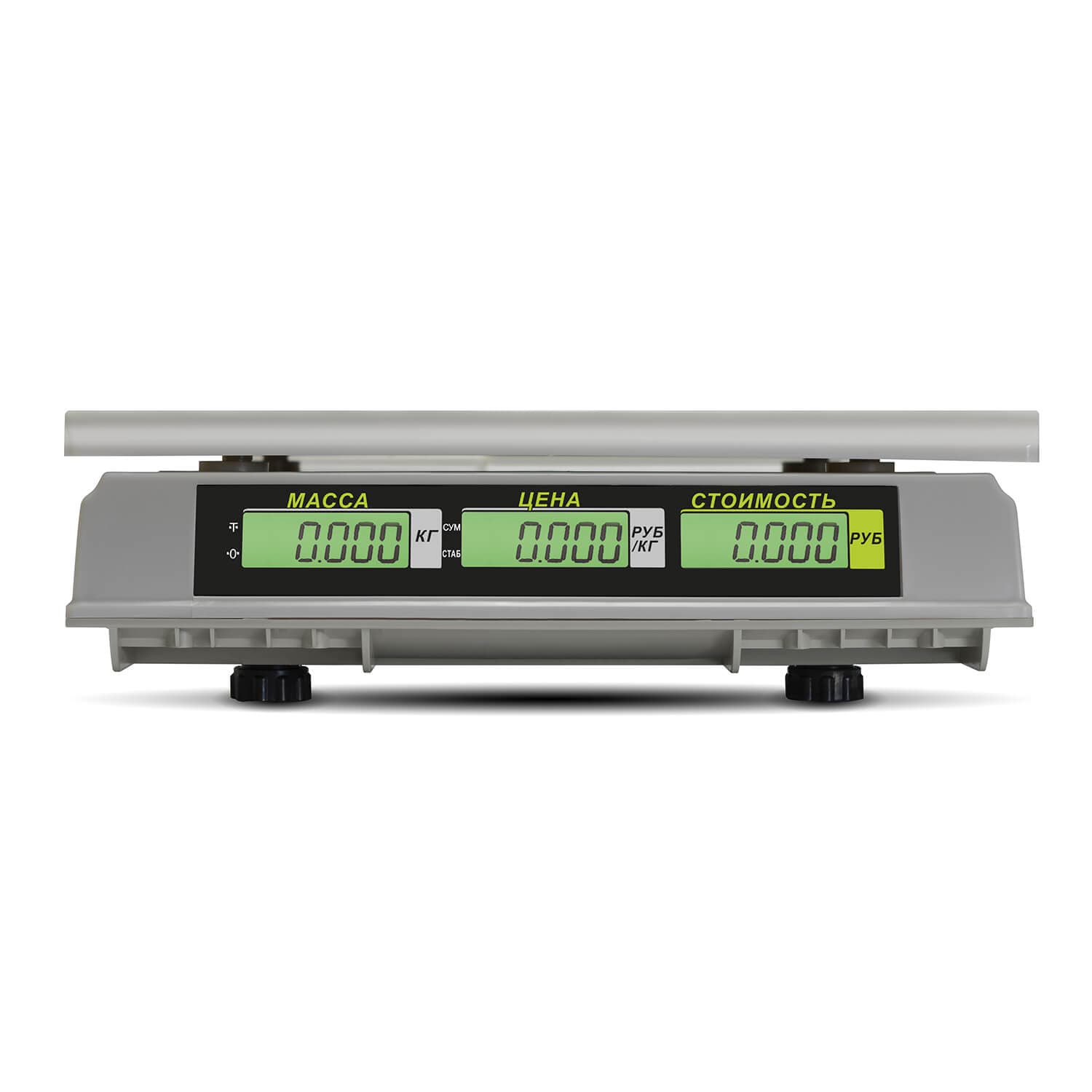 Весы торговые настольные M-ER 326 AC-15.2 "Slim" LCD Белые