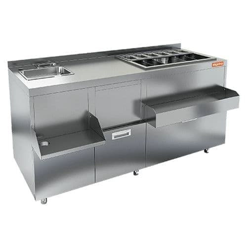 Коктейльная барная станция закрытая Hicold НБМКС-15/7БПК