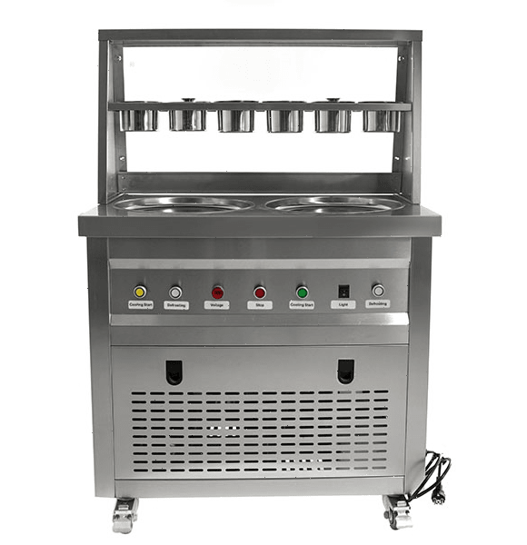 Фризер для жареного мороженого Foodatlas KCB-2Y (контейнеры, световой короб)