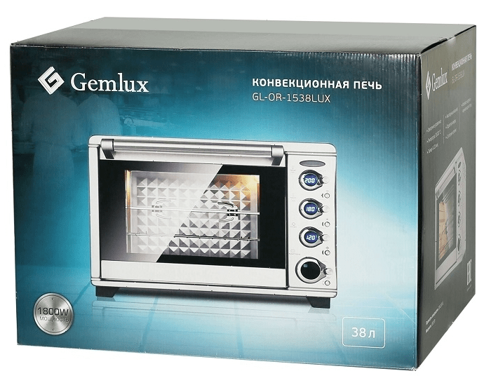 Конвекционная мини-печь Gemlux GL-OR-1538LUX