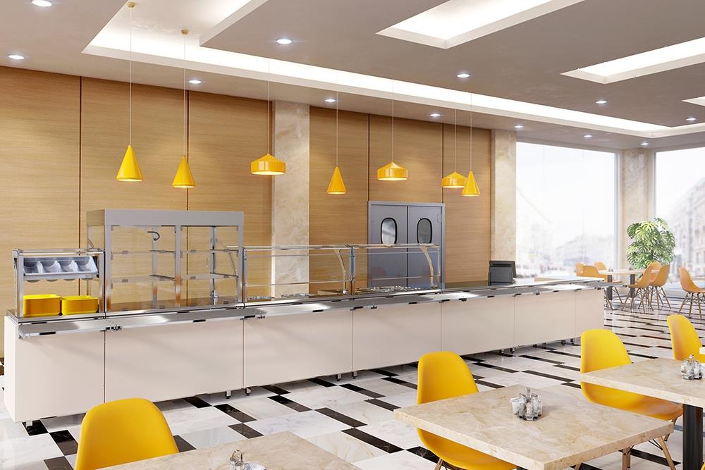 Прилавок для приборов и подносов Luxstahl ПП-600