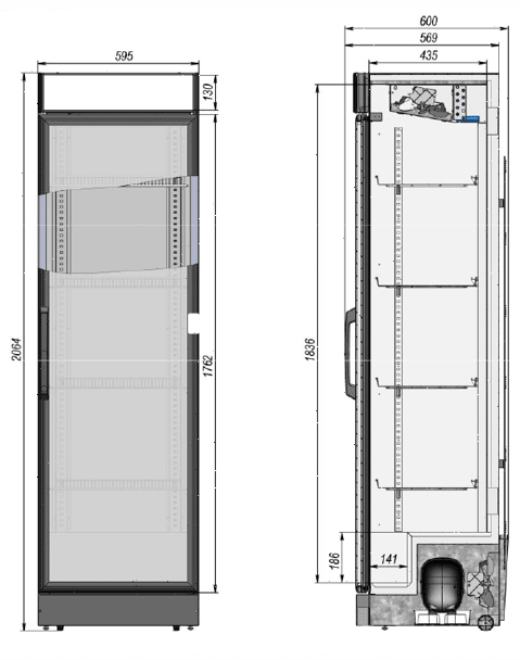 Шкаф холодильный Briskly 4