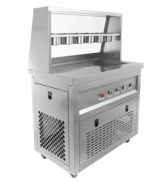 Фризер для жареного мороженого Foodatlas KCB-1F (контейнеры, световой короб, стол для топпингов)