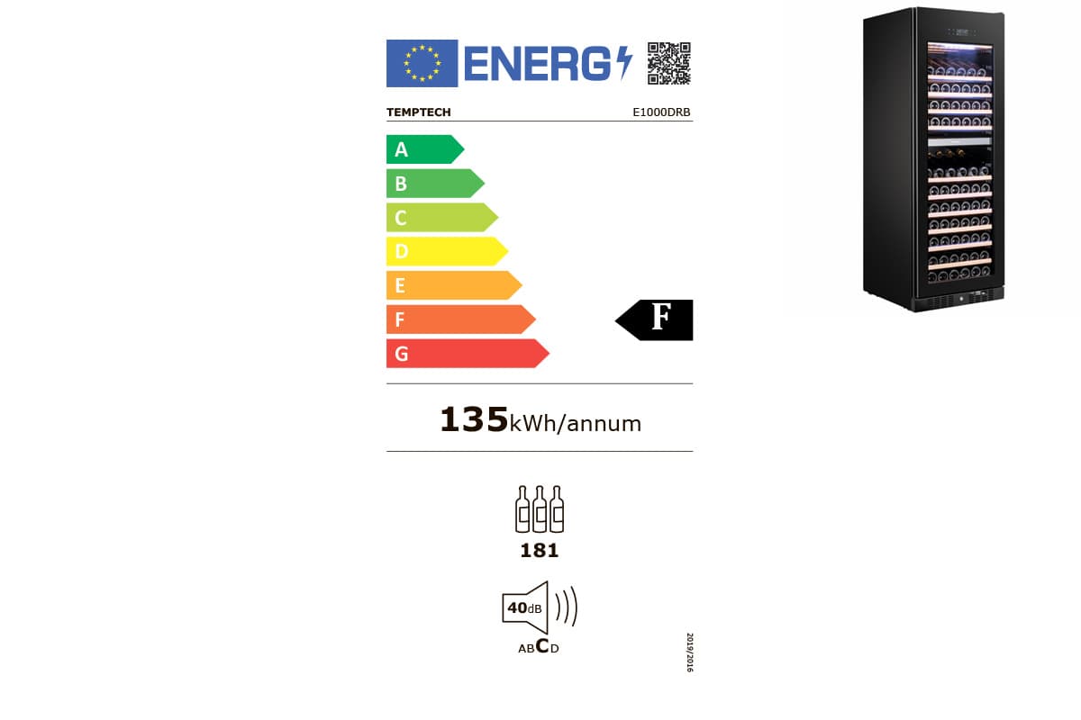 Шкаф винный Temptech E1000DRB