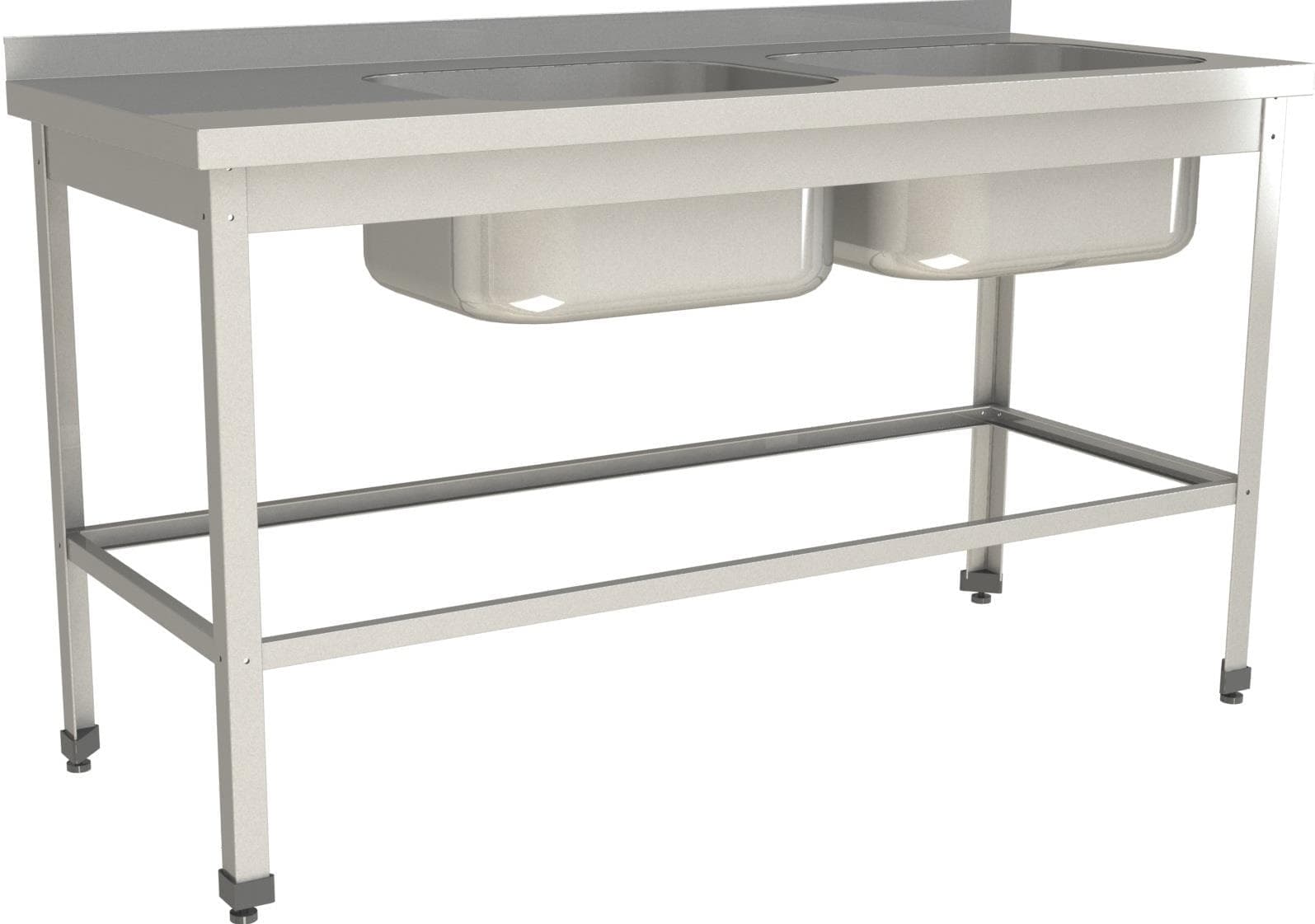 Ванна моечная цельнотянутая Restoinox ВМЦ-2/16/6-БОП-ЭН