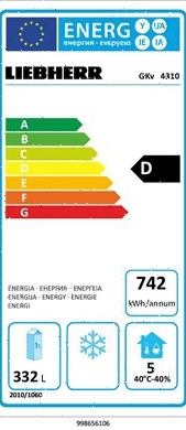 Шкаф холодильный Liebherr GKv 4310