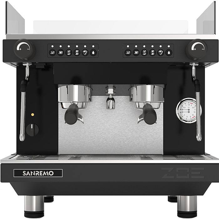 Кофемашина Sanremo Zoe Kompact SED+TVC 2Gr автомат, высокие группы, черная