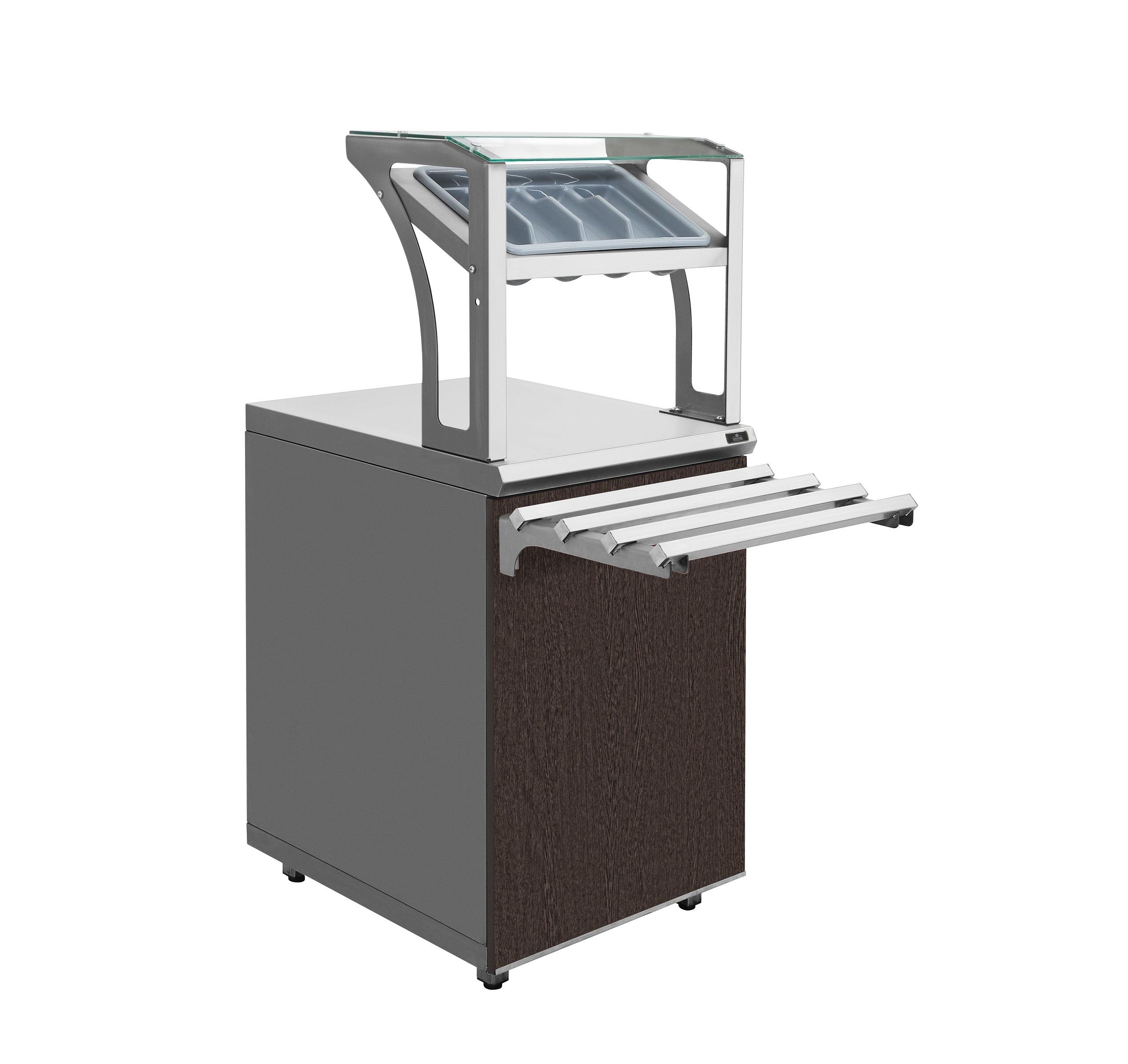 Прилавок для приборов и подносов Luxstahl ПП-600