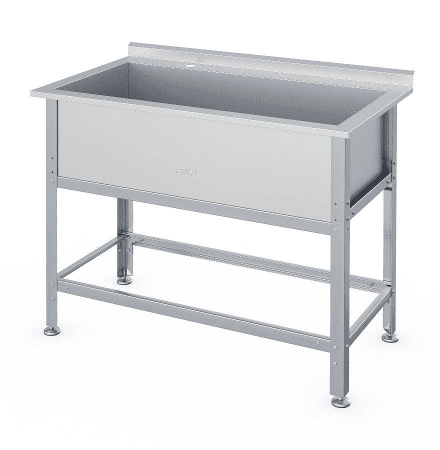 Ванна моечная Atesy ВСМ-Б-1.1110.530-1-02 (ВМ-1/530/1210 с бортом)