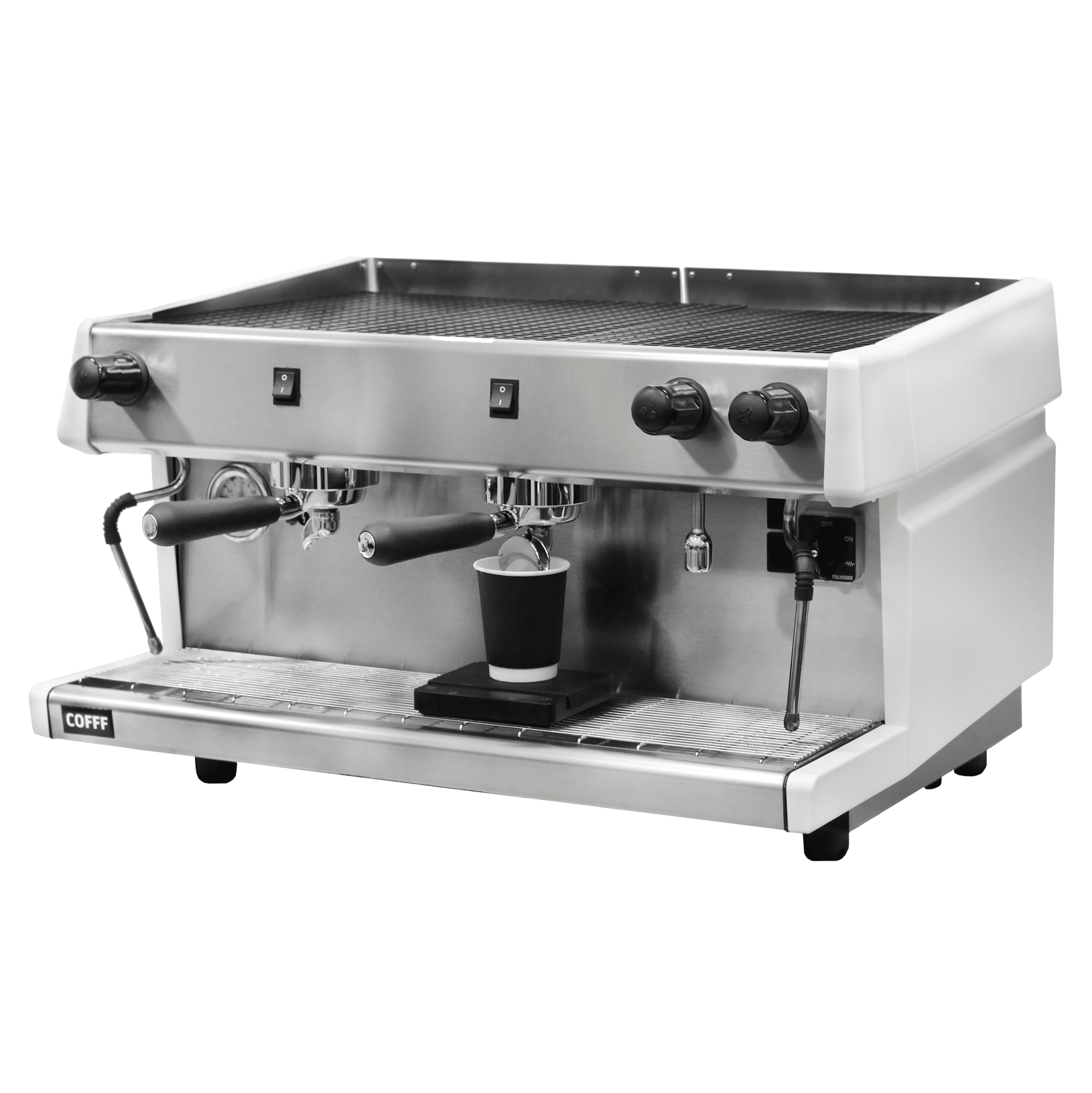 Кофемашина рожковая COFFF LIVE 2 GR S CO001561B-U полуавтомат, белая